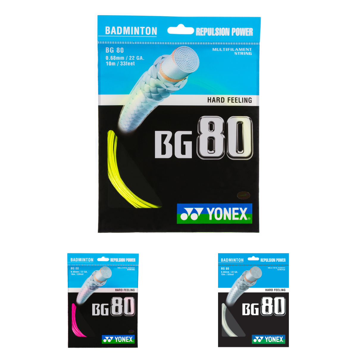 YONEX Badminton Saite - BG-80 SET